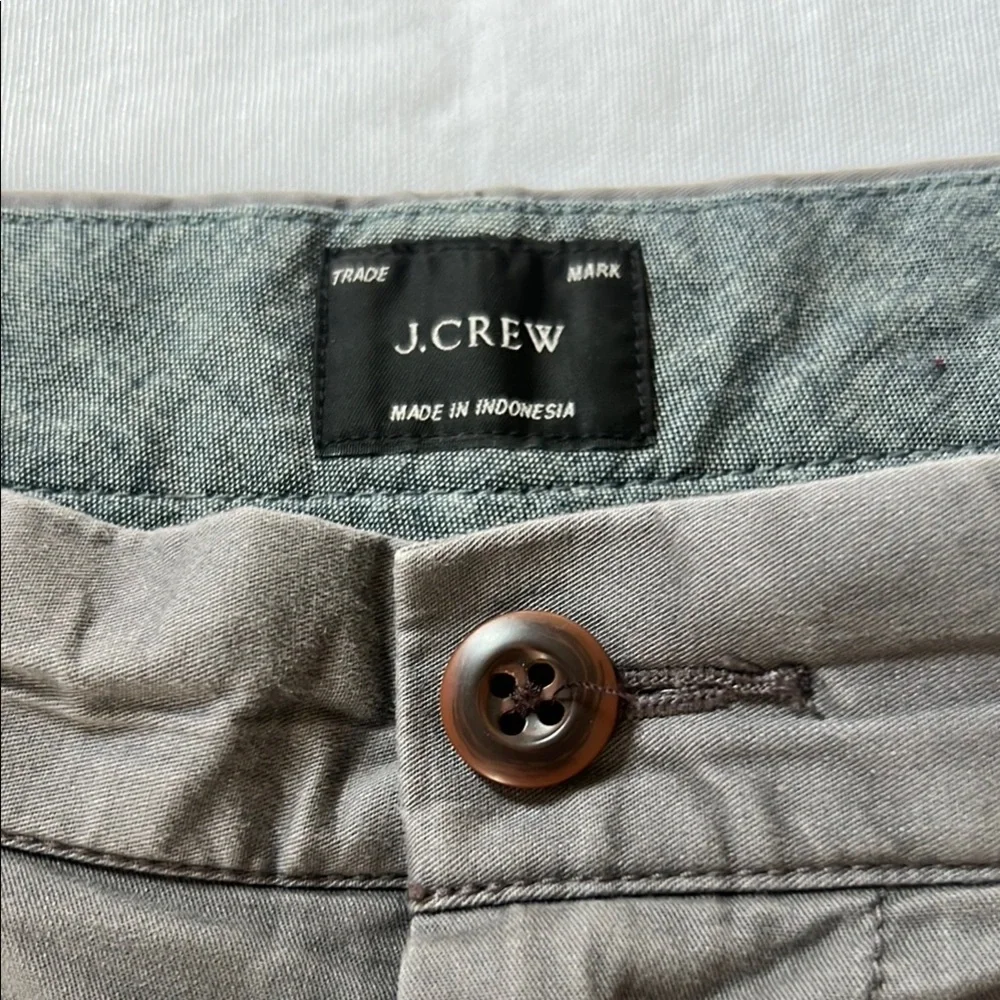 J. Crew Men’s Gray Flat Front Shorts Casual Cotton Blend